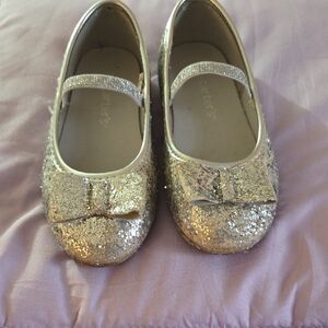 Carter's Shimmering Silver Dress Shoes